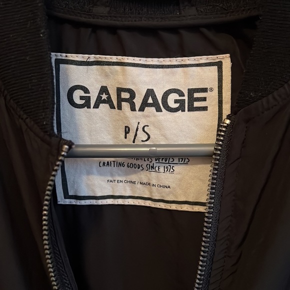 Garage black bomber jacket - Picture 2 of 3
